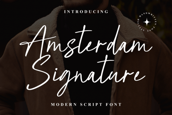 Amsterdam Siganture: A Timeless Script Font for Crafters and Designers