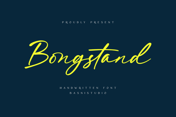 Bongstand: A Handwritten Font for Editorial Expression