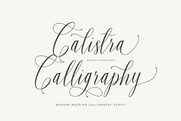 Calistra Calligraphy: Elevate Your Brand with a Luxurious Script Font