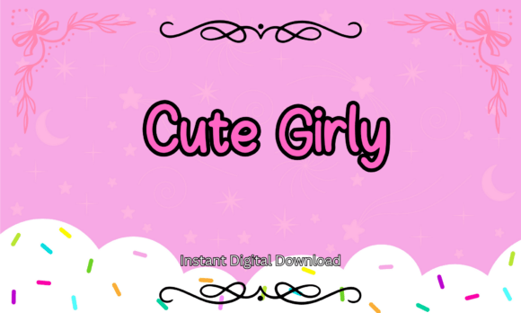 Cute Girly: The Playful Font for Handmade Crafters