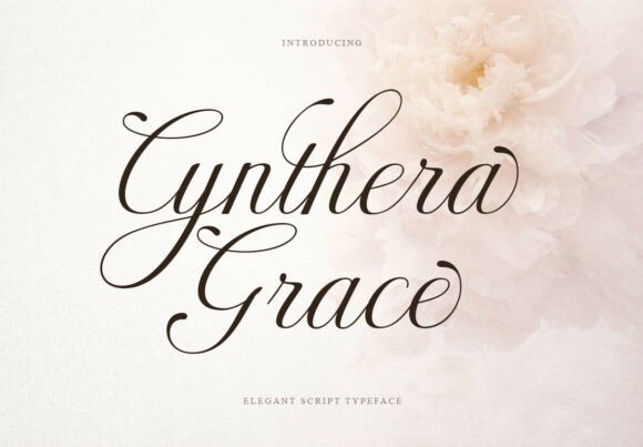 Cynthera Grace: A Timeless Script Font for Crafters and Designers