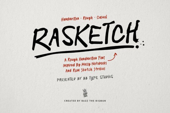 Designing with Rasketch: A Font That Speaks in Ink
