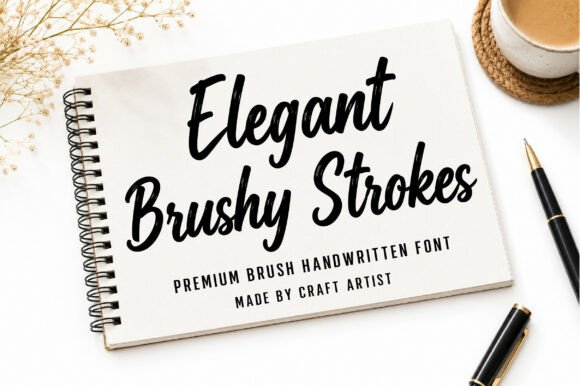 Elegant Brushy Strokes for Editorial Design