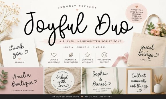 Joyful Duo: A Script Font for Warm, Engaging Web Design