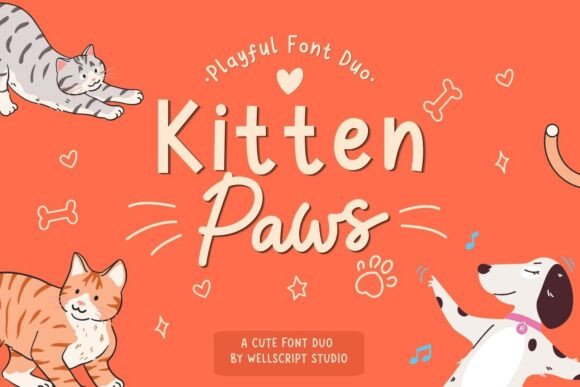 Kitten Paws: A Playful Script Font for Branding Projects
