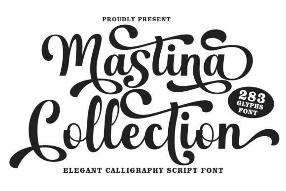 Mastina Collection: A Script Font for Timeless Craft Projects