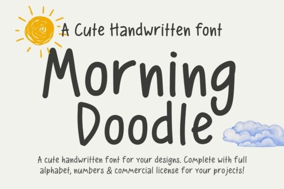 Morning Doodle: A Playful Font for Handmade Creators