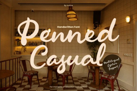Penned Casual: A Warm Script for Editorial Design