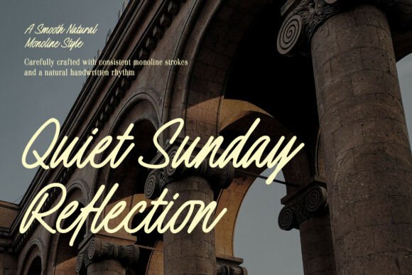 Quiet Sunday Reflection: A Font That Adds Soul to Digital Design