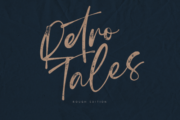 Retro Tales: A Script Font for Bold Branding and Visual Impact
