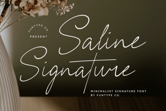 Saline Signature: A Font That Speaks in Elegance