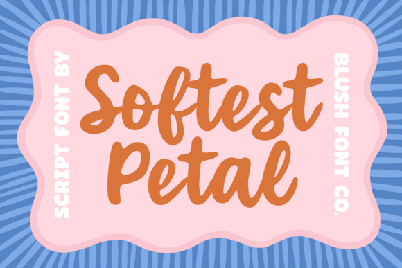 Softest Petal: A Script Font for Handmade Crafters