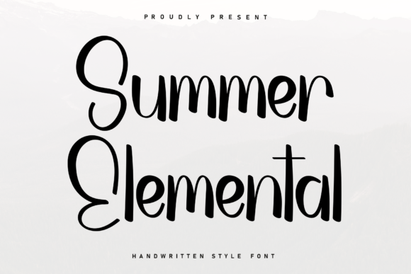 Summer Elemental: A Script Font for Campaign Creativity