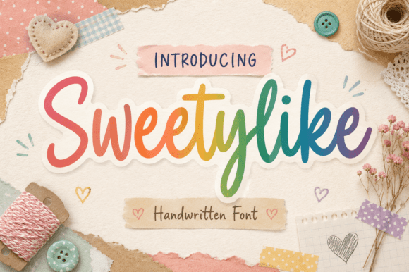 Sweetylike: A Font That Breathes Warmth Into Your Creations