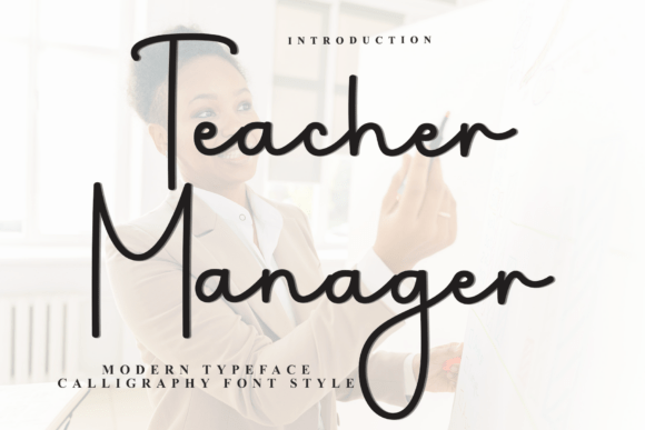 Teacher Manager: A Festive Font for Engaging Digital Campaigns