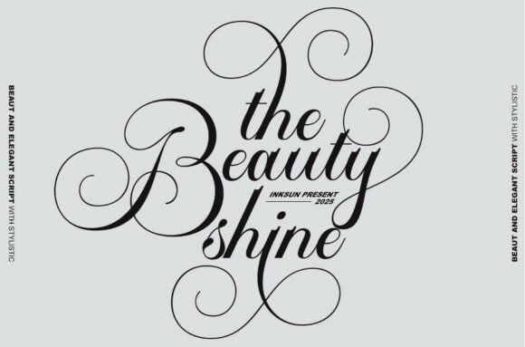 The Beauty Shine Font: A Script Amp for Elegant Craft Projects