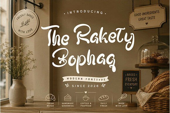 The Rackety Bophaq: A Script Font for Playful Brand Campaigns