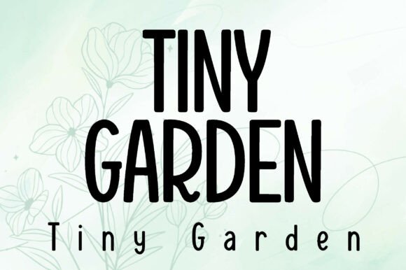 Tiny Garden: A Playful Script Font for Editorial Design
