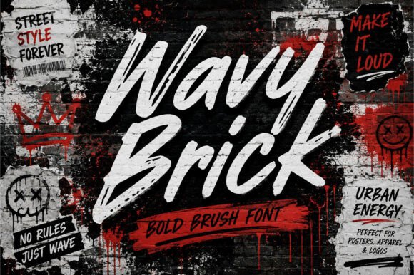 Wavy Brick: A Dynamic Font for Digital Design