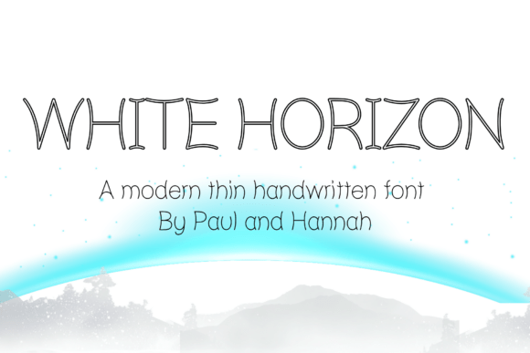 White Horizon: A Modern Handwritten Font for Branding